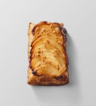 Bladerdeegje met peren