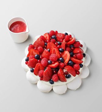 Pavlova aux fruits rouges