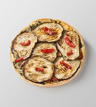 Aubergine tomate basilic