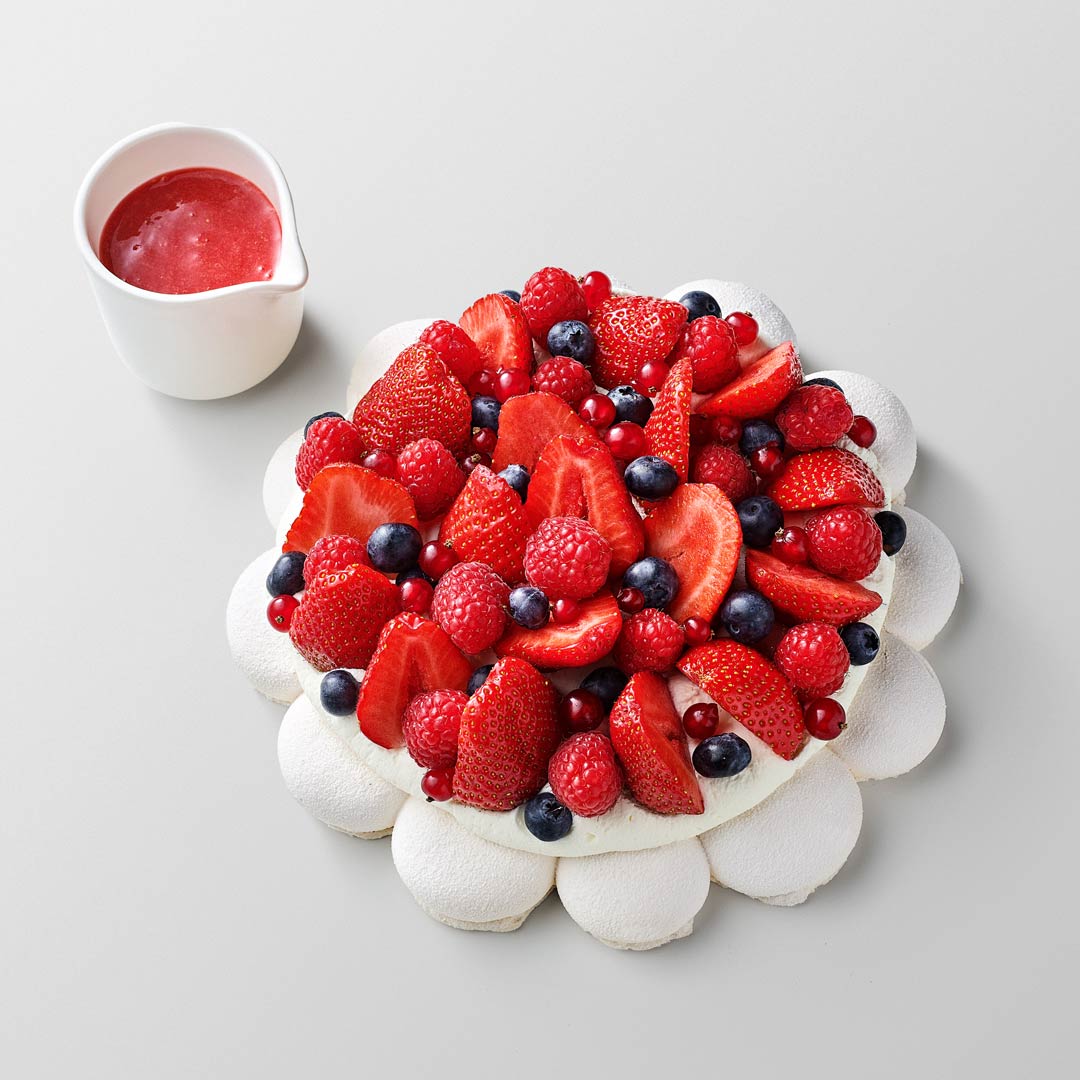 Pavlova aux fruits rouges