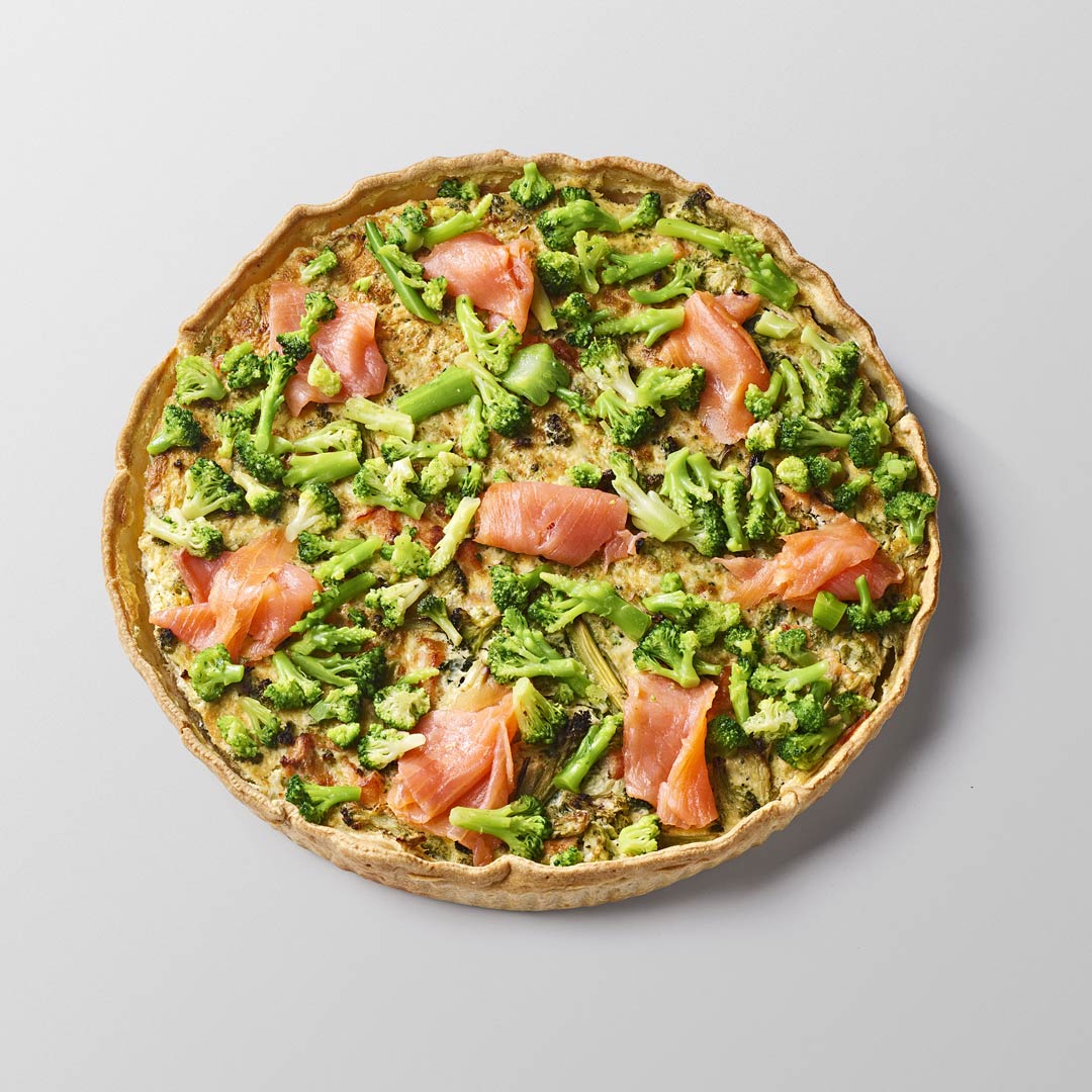 Quiche brocoli saumon