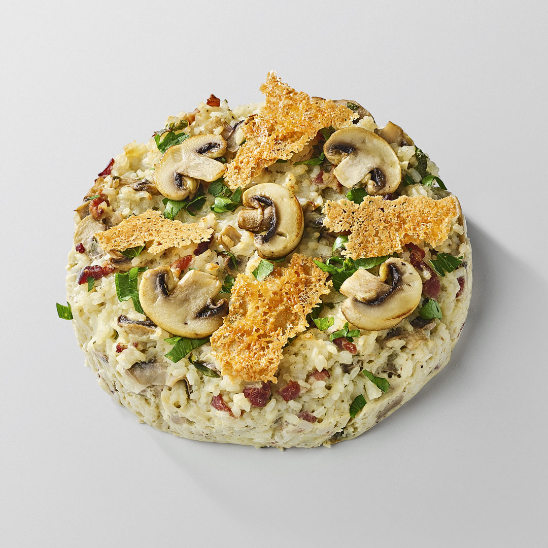Risotto champignon lardon