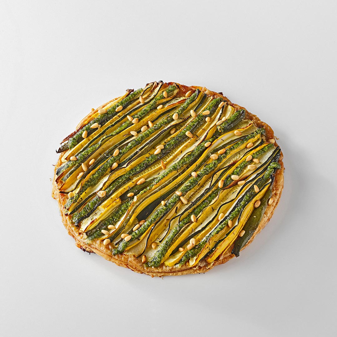 Tarte fine aux courgettes